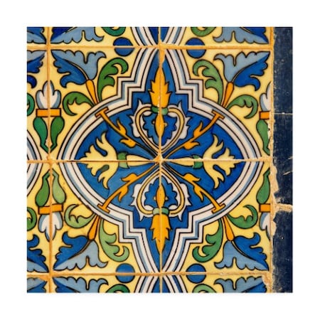 Philippe Hugonnard 'Made In Spain 3 Details Of Oriental Mosaic' Canvas Art,14x14